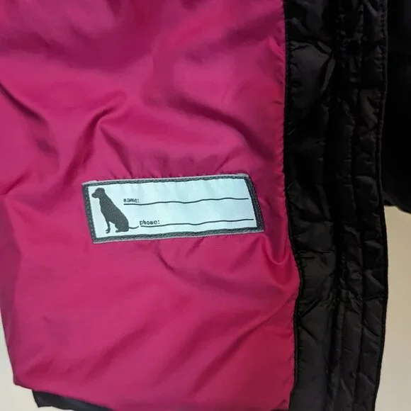Eddie Bauer Down Long Tunic Length Puffer Parka Coat Black Fushcia Girls L 14-16 - Picture 10 of 16